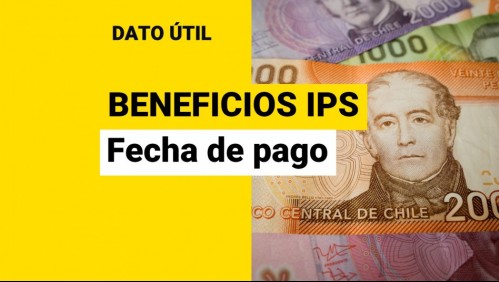 Beneficiarios del IPS: Revisa con tu RUT la fecha de pago de tu pensión o subsidio