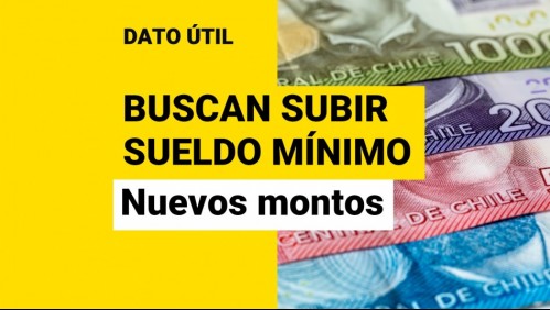 Sueldo mínimo: Conoce cuánto subiría y cuál sería el nuevo monto en la nueva propuesta