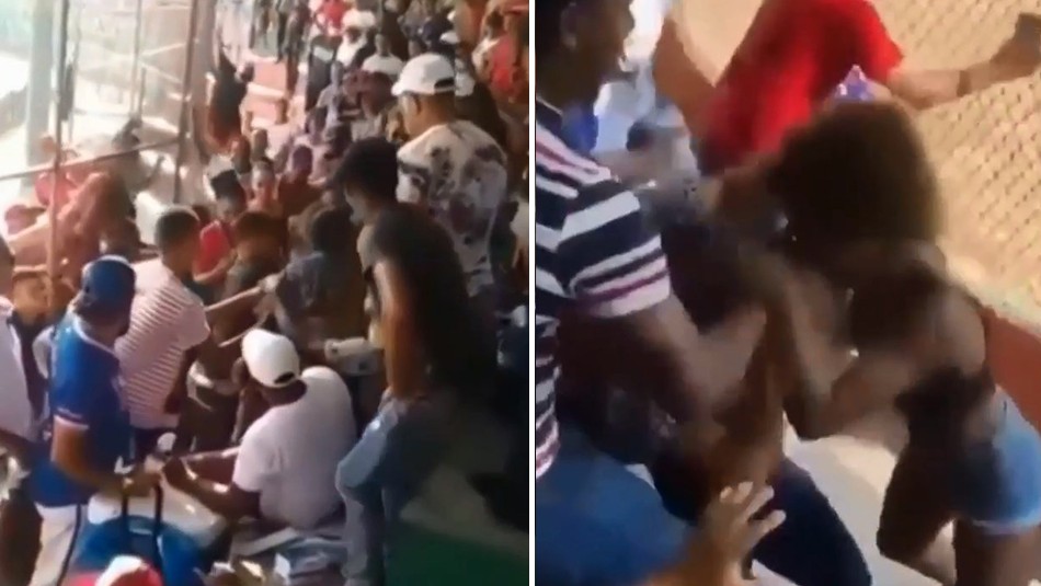 Descubre a su novio con su vecina en un partido de béisbol y se van a los puños: Las grabaron y el video se viralizó Descubre a su novio con su vecina en un partido de béisbol y se van a los puños: Las grabaron y el video se viralizó