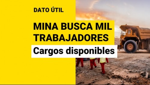 Minera ofrece sueldos desde $690.000: ¿Qué cargos están disponibles?