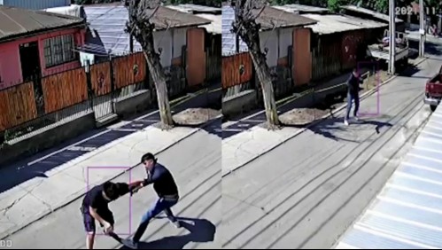 Golpes de puño y un disparo: video registra violenta pelea en asalto a camión repartidor