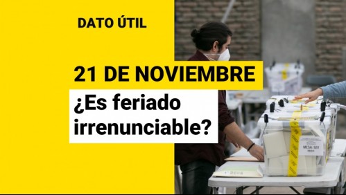Elecciones del 21 de noviembre: ¿Es un día feriado irrenunciable?