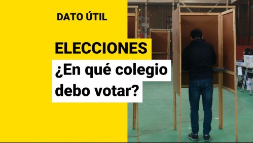 Elecciones 2021: ¿En qué colegio me toca votar?