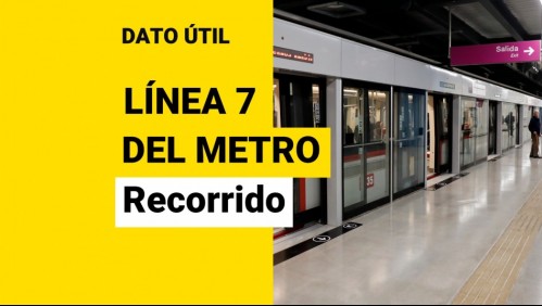 Línea 7 del Metro de Santiago: ¿Cuál será su recorrido y qué comunas conectará?