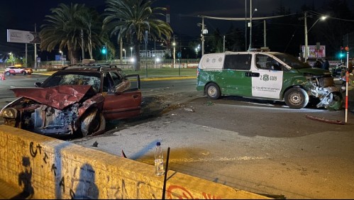 Conductor en estado de ebriedad colisionó con patrulla de Carabineros