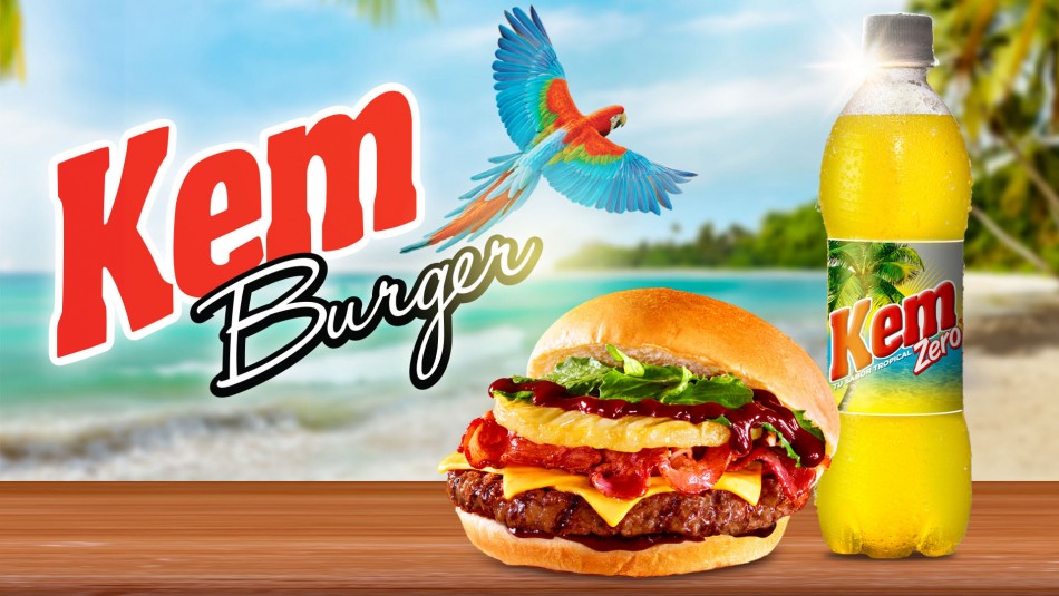 ¡Para los amantes de la piña! Conoce la nueva 'Kem Burger' y dónde puedes probarla