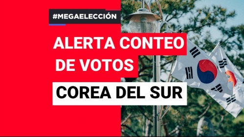 Revisa el resultado del conteo de votos en Corea del Sur