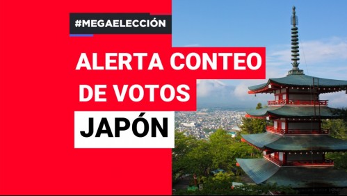 Revisa el resultado del conteo de votos en Japón