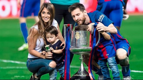 La esposa de Messi luce más sexy que nunca con un vestido negro en un video que publicó el propio jugador