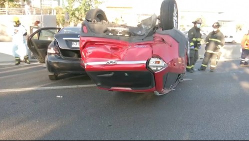 Accidente de tránsito involucra al menos 7 vehículos en Autopista Central