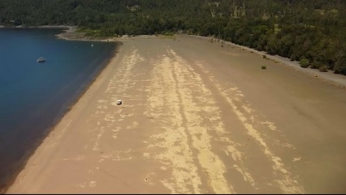 'Es impactante': Continúa preocupación por retroceso del agua en Lago Caburgua
