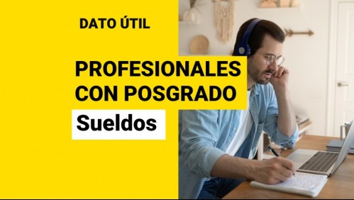 ¿Cuánto sube el sueldo de un trabajador con posgrado?