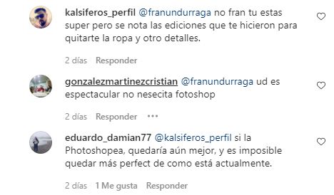 Comentario hacia Fran Undurraga