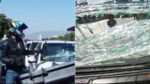 Detienen a motocilista que rompió a cadenazos el parabrisas de conductora en Independencia