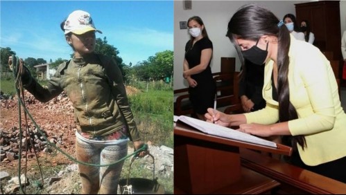 Joven trabajó de albañil para pagar sus estudios: No se rindió y ahora es abogada