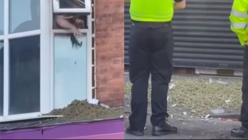 Sujeto intentó deshacerse de marihuana arrojándola por la ventana: Cayó a los pies de dos policías