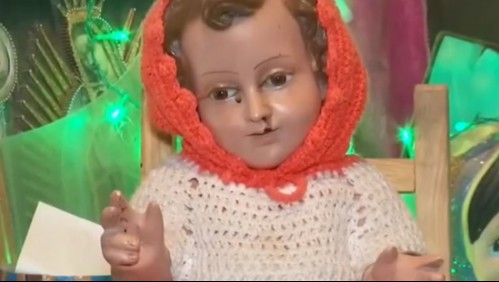 'Es un milagro': Mujer asegura que imagen de Niño Jesús llora lágrimas de sangre