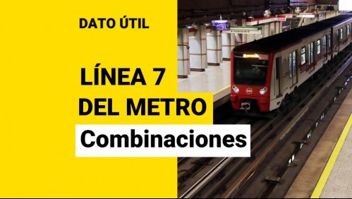 Línea 7 del Metro de Santiago: ¿Cuáles serán las combinaciones?
