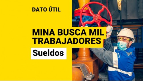Minera busca más de mil trabajadores: Conoce los sueldos que entrega