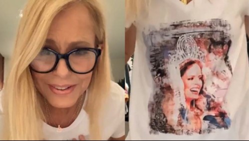 Cecilia Bolocco lanza colección de poleras con su rostro: 'Espero que las disfruten mucho'