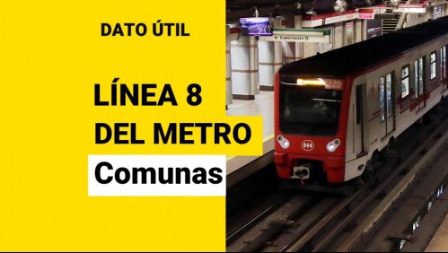 Línea 8 del Metro de Santiago: ¿Por cuáles comunas pasará?