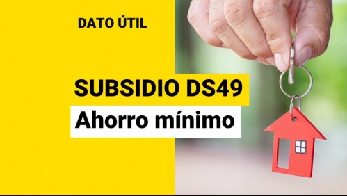 Vence plazo para depositar ahorro mínimo para postular al subsidio DS49: ¿Hasta cuándo puedo hacerlo?
