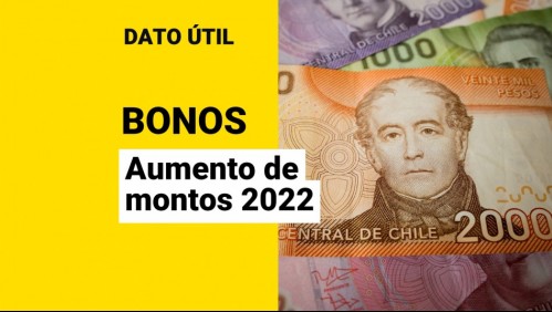 Bonos que suben sus montos: ¿Qué beneficios aumentarán sus aportes en 2022?
