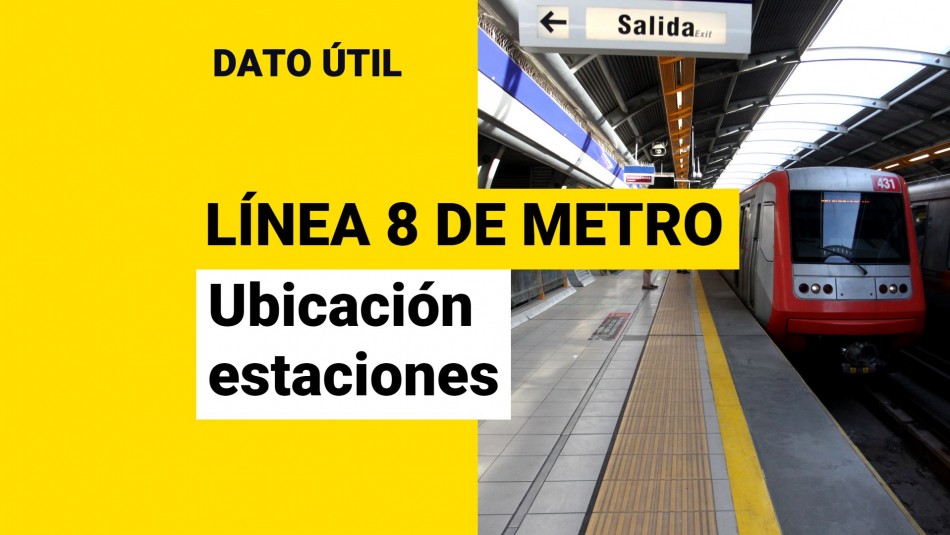 Línea 8 del Metro de Santiago: ¿Dónde estarán ubicadas las estaciones? Línea 8 del Metro de Santiago: ¿Dónde estarán ubicadas las estaciones?