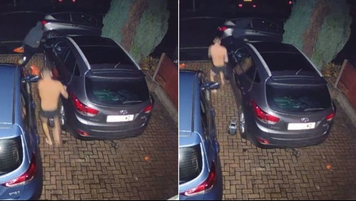 Instructor de kickboxing persigue en ropa interior a ladrón que termina llorando y abandonado el botín