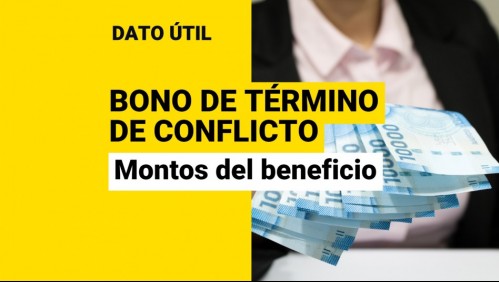Bono de Término de Conflicto: ¿Cuánto dinero puedo recibir?