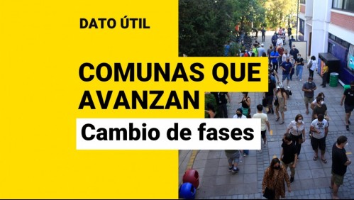 Plan Paso a Paso: ¿Cuáles son las 10 comunas que avanzan de fase este miércoles?