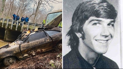 Encuentran restos de estudiante desaparecido hace 45 años: Sus huesos estaban dentro de su auto