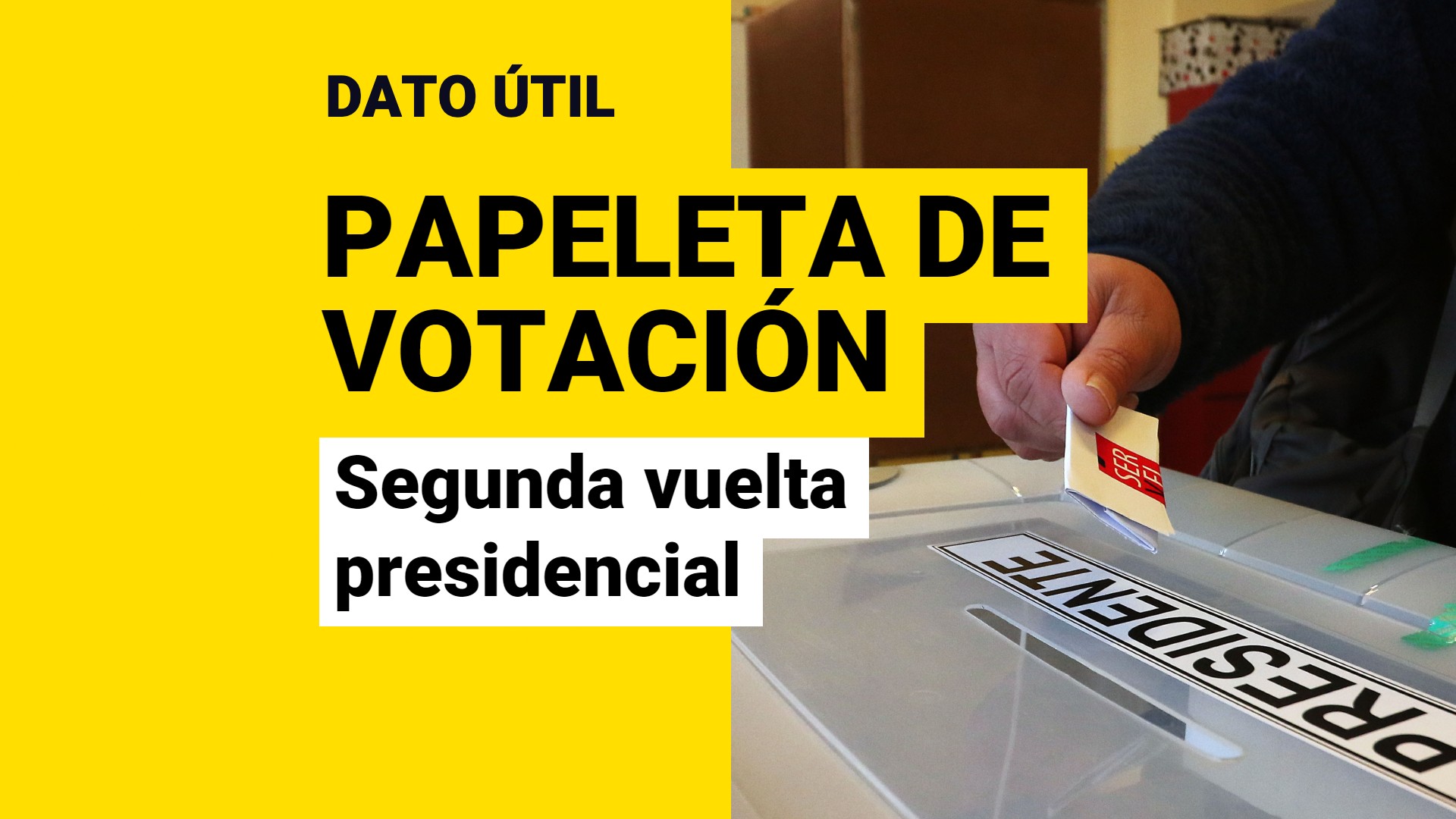 Elección Presidencial Del 19 De Diciembre: Así Será La Papeleta De ...