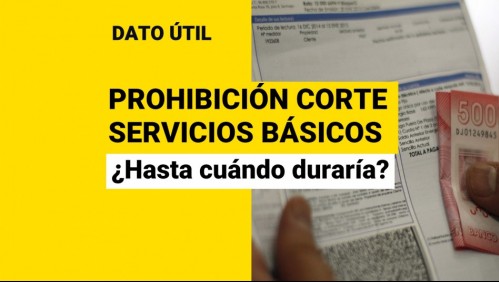 Proyecto que impide corte de servicios básicos: ¿Hasta cuándo duraría la medida?
