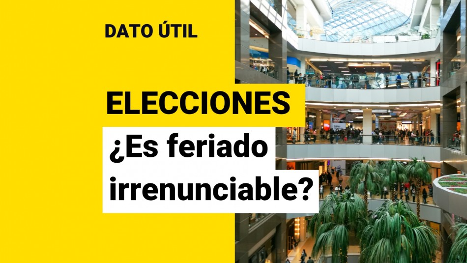 Segunda vuelta: ¿Es feriado irrenunciable este domingo y cómo funcionará el comercio? Segunda vuelta: ¿Es feriado irrenunciable este domingo y cómo funcionará el comercio?