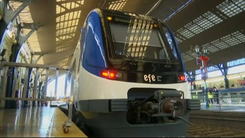EFE presenta tren Santiago-Rancagua y asegura que a Chillán 'será un tren rápido de 160 km/h'