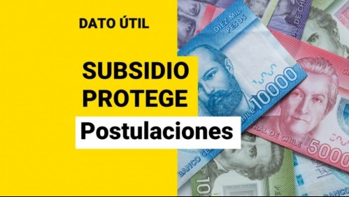 Subsidio protege: Esta es la última fecha en que puedes postular al beneficio