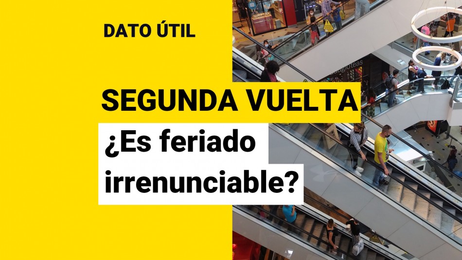 Segunda vuelta: ¿Es feriado irrenunciable este domingo? Segunda vuelta: ¿Es feriado irrenunciable este domingo?