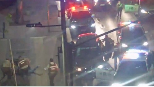 Cámaras captan persecución y detención de cuatro sujetos tras robo: tres son menores de edad