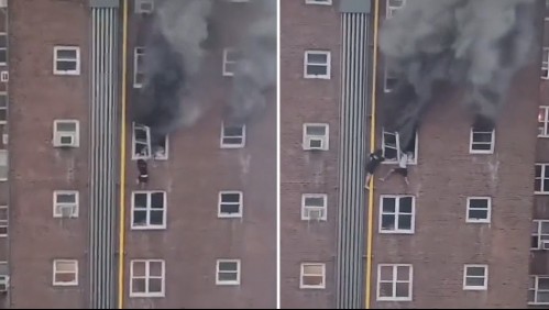 Dos hermanos se salvan de mortal incendio al escapar por una ventana y el video se vuelve viral