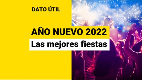 ¿Dónde celebrar Año Nuevo? Conoce las mejores fiestas en Santiago para recibir el 2022