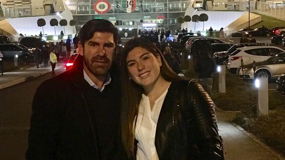 Marcelo Salas y su hija Catalina