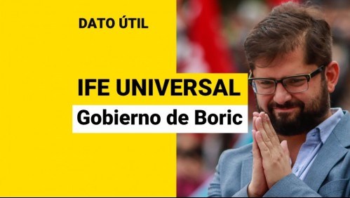 IFE Universal: Conoce qué podría pasar con el bono en el gobierno de Gabriel Boric