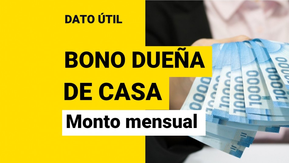 Bono Dueña de casa: ¿Quiénes reciben el aporte y cuál es el monto? Bono Dueña de casa: ¿Quiénes reciben el aporte y cuál es el monto?