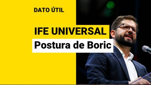 IFE Universal: ¿Qué han dicho Boric y su equipo al respecto?