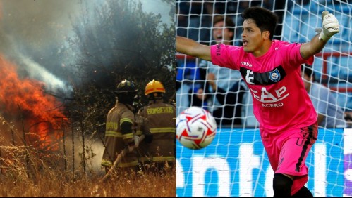 Recordado arquero de la U y Colo Colo: Nery Veloso ayudó en combate de incendio en Quillón