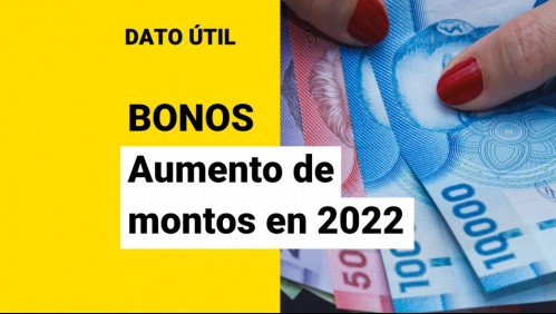 Bonos que suben sus montos: ¿Qué beneficios aumentarán sus aportes en 2022?