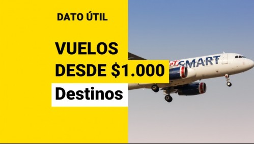 Vuelos desde $1.000: Aerolínea lanza ofertas para viajes dentro de Chile