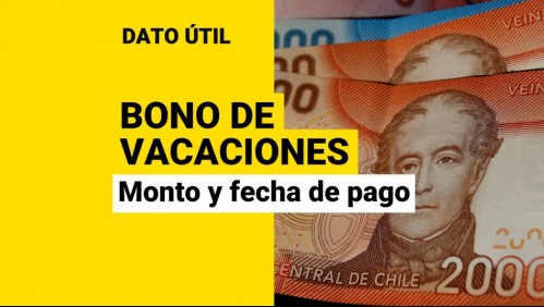Bono de vacaciones: ¿Cuál es el monto del beneficio y cuándo se paga?