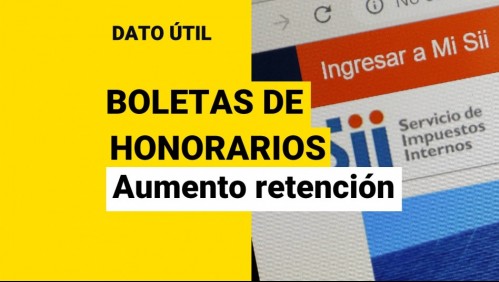 Boletas de honorarios: ¿Cuánto sube la retención en 2022?